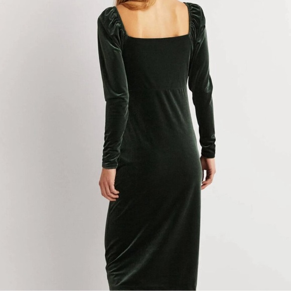 NWT Boden Green Velvet Sweetheart Jersey Midi Dress - Women’s Size 6 - Picture 14 of 15